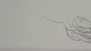 How to draw the distorted rex from jurassic world rebirth 