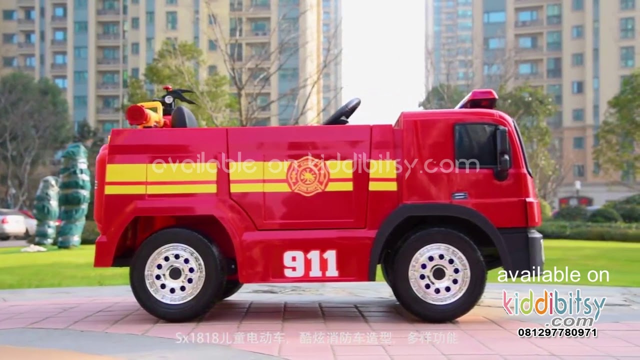 Mobil aki Pemadam Kebakaran Pliko Fire Rescue Truck 