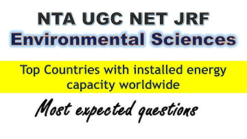 most expected questions for UGC NET JRF ENVIRONMENTAL SCIENCES | March 2023 exam | Envirocademy