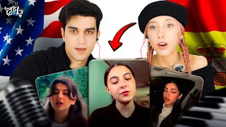 Reaction to Iranian Girls singing واکنش خارجی ها به صدای دختر ایرانی🥺