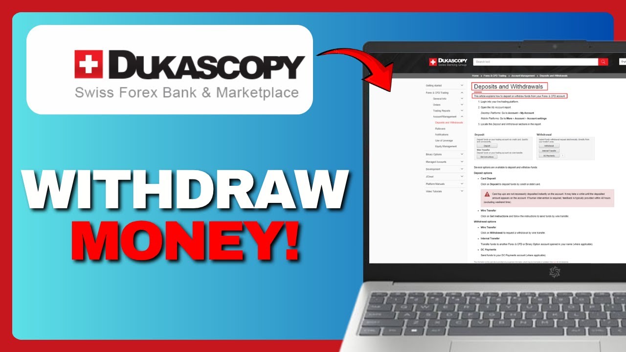 Как вывести деньги из Dukascopy: безопасный процесс вывода средств с объяснением 2025 года!