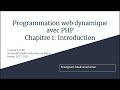 1 introduction  la programmation web dynamique avec php