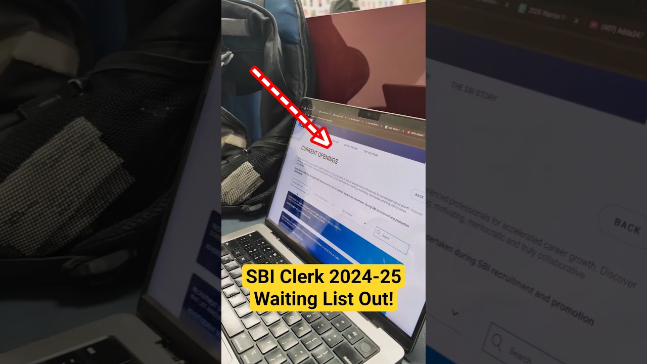 SBI Clerk 2024-25Waiting List Out! 🎯