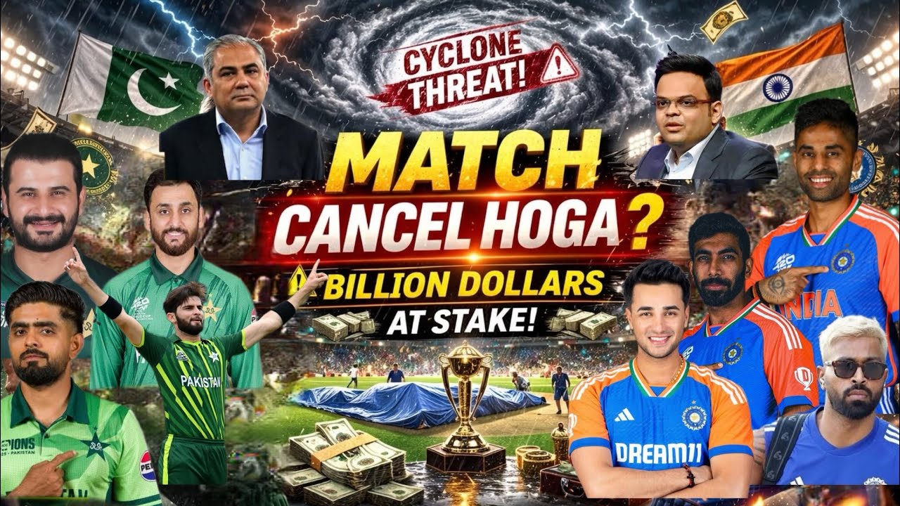 Heavy Rain Threat over India vs Pakistan T20 Match |Cyclone Alert in Colombo| 