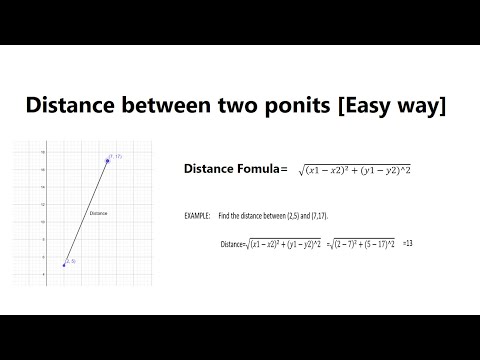 فيديو: كيف تجد المسافة بين نقطتين على الرسم البياني؟