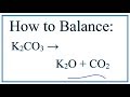 Balancing Chemical Equations Concepts