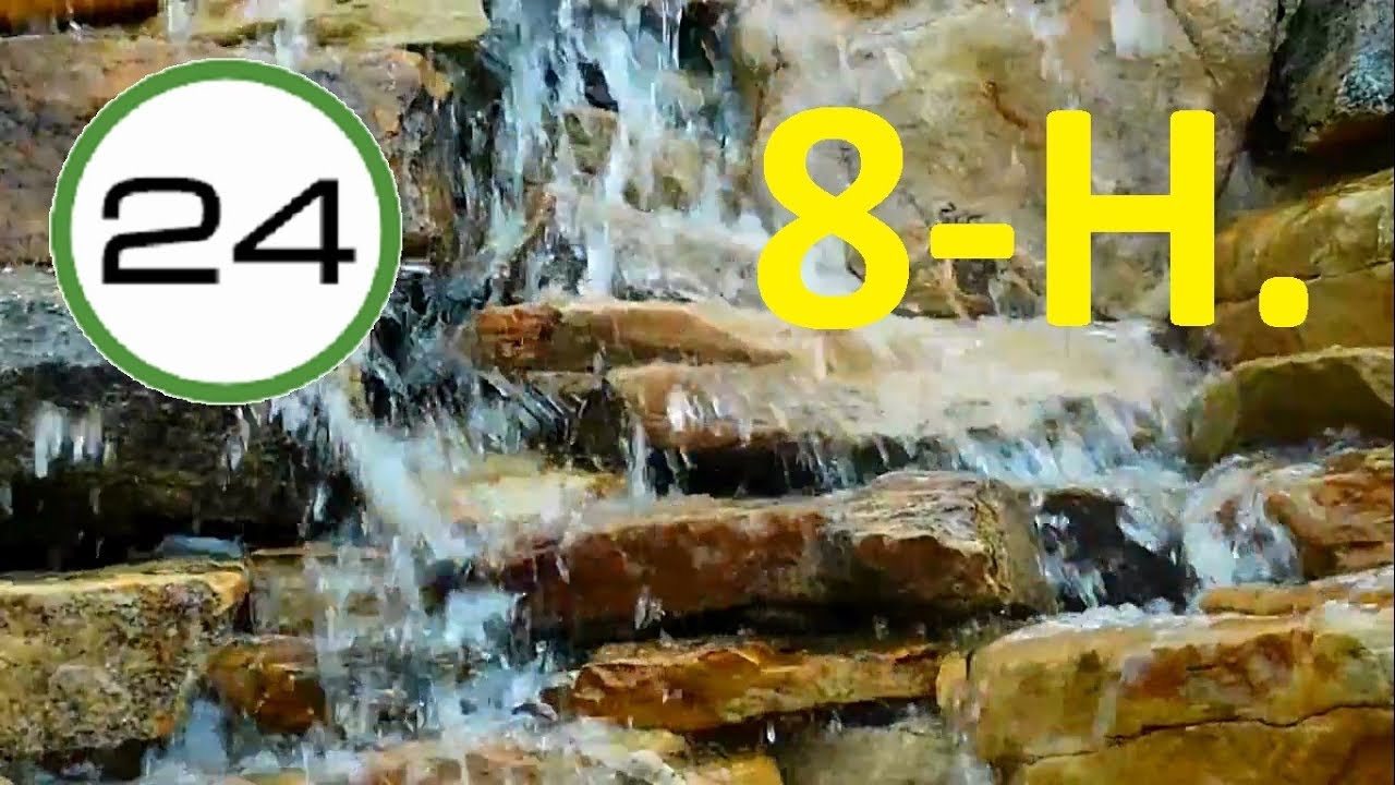 SONIDO de AGUA para DORMIR 8 HORAS 💧💧 Agua Relajante Cayendo Corriendo y Fluyendo Suave SIN Música