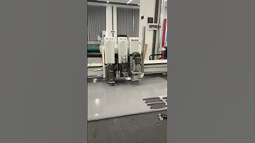 Foam shock pad processing with a flatbed cutting machine