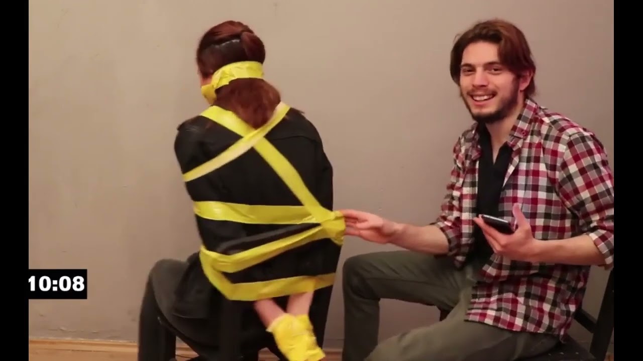 SANDALYEDEN KURTULMA CHAIR DUCT TAPED ESCAPE CHALLENGE PRANKED