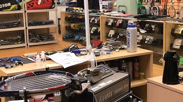 Time Lapse: How to String a Ti Carbon 5000 Tennis Racquet