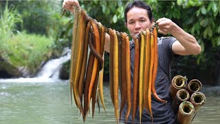 How to catch eels with a bamboo tube, Vang Hoa