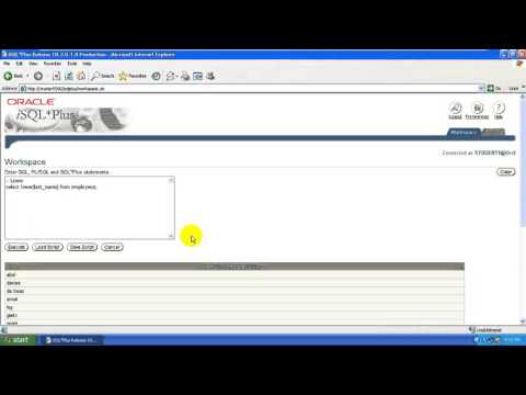 How to use lower,upper,initcap in isql plus