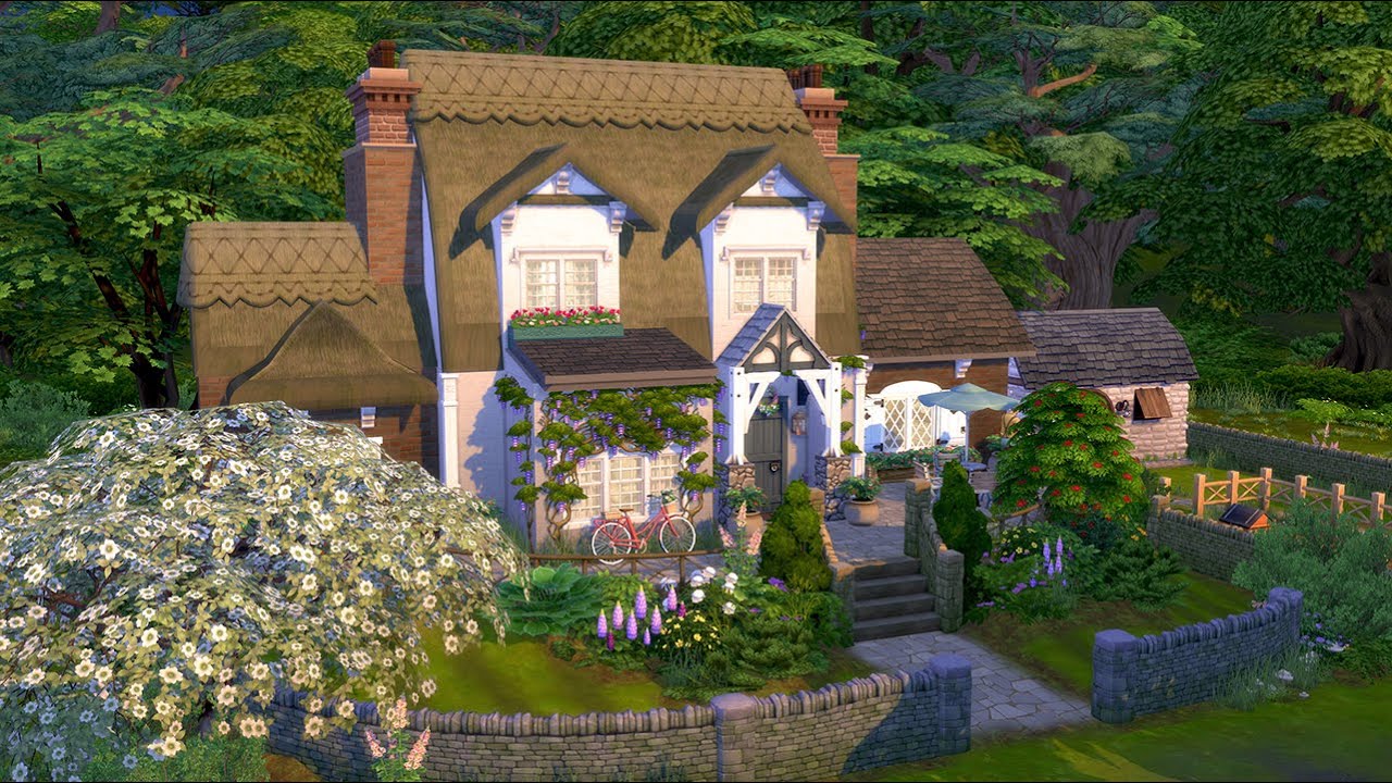 Riverview Cottage | The Sims 4 Speed Build - YouTube