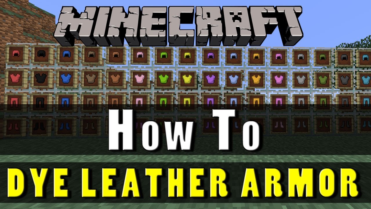 Minecraft TU14 :: How To Dye Leather Armor! - YouTube