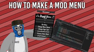 How to Make a Mod Menu | Gorilla Tag VR