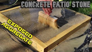 DIY Concrete Paver with Exposed Aggregate finish