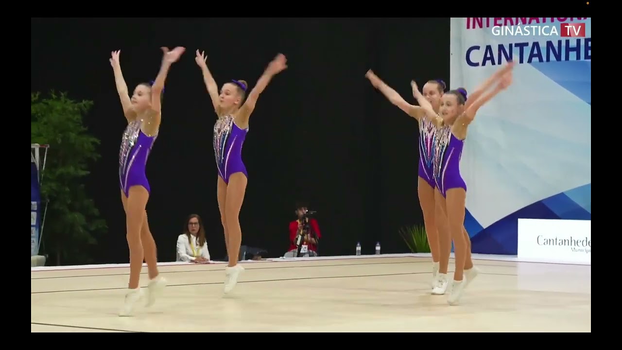 ESTONIA (EST)- GROUP YOUTH finals Aerobic gymnastic Fig open 2024, CANTANHEDE