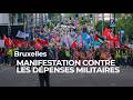 Manifestation à Bruxelles contre la "militarisation de notre société" - RTBF Info