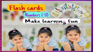 123 FLASHCARDS for kids - FUN & easy way of learning -  tools for young learners #flashcardsplay