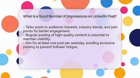 What Is a Good Number of Impressions on LinkedIn Post? - Everyday-Networking