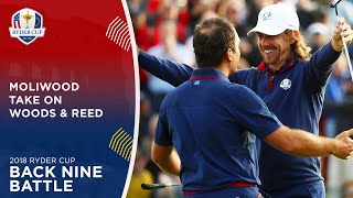 Woods & Reed vs Fleetwood & Molinari | Back Nine Battle | 2018 Ryder Cup