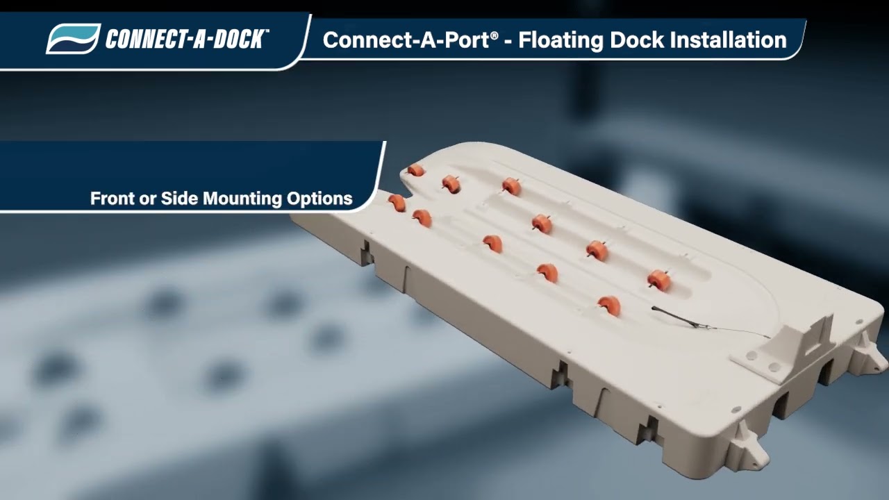 Connect-A-Port PWC floating dock install