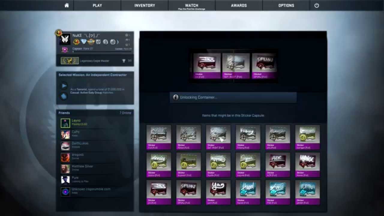 ESL 2015 Sticker Capsule Opening - CS:GO | NuKE - YouTube