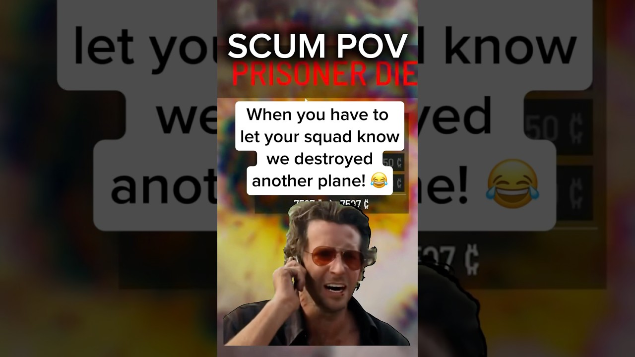 SCUM POV Letting our squad mates know we destroyed another plane lol 