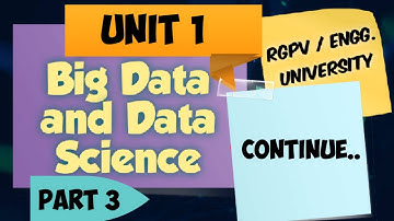 #BigData&DataScience rgpv Big Data & Data Science unit 1 part 3