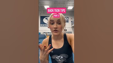 BACK TUCK TIPS: part 2! #gymnast #shorts #backtuck #backflip #tipsandtricks