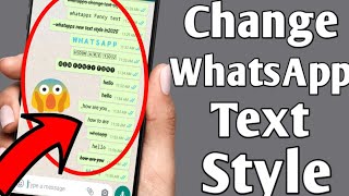 How To Write Stylish Text Chat On Whatapps ||change Font Style In Any Android Device [ no root ] screenshot 2