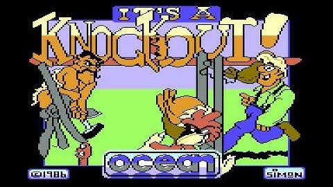 ITS A KNOCKOUT OCEAN SOFTWARE COMMODORE 64 C64 GAME TAPE LOADING HIGH BITRATE