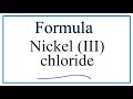 Nickel and Chlorine Compounds