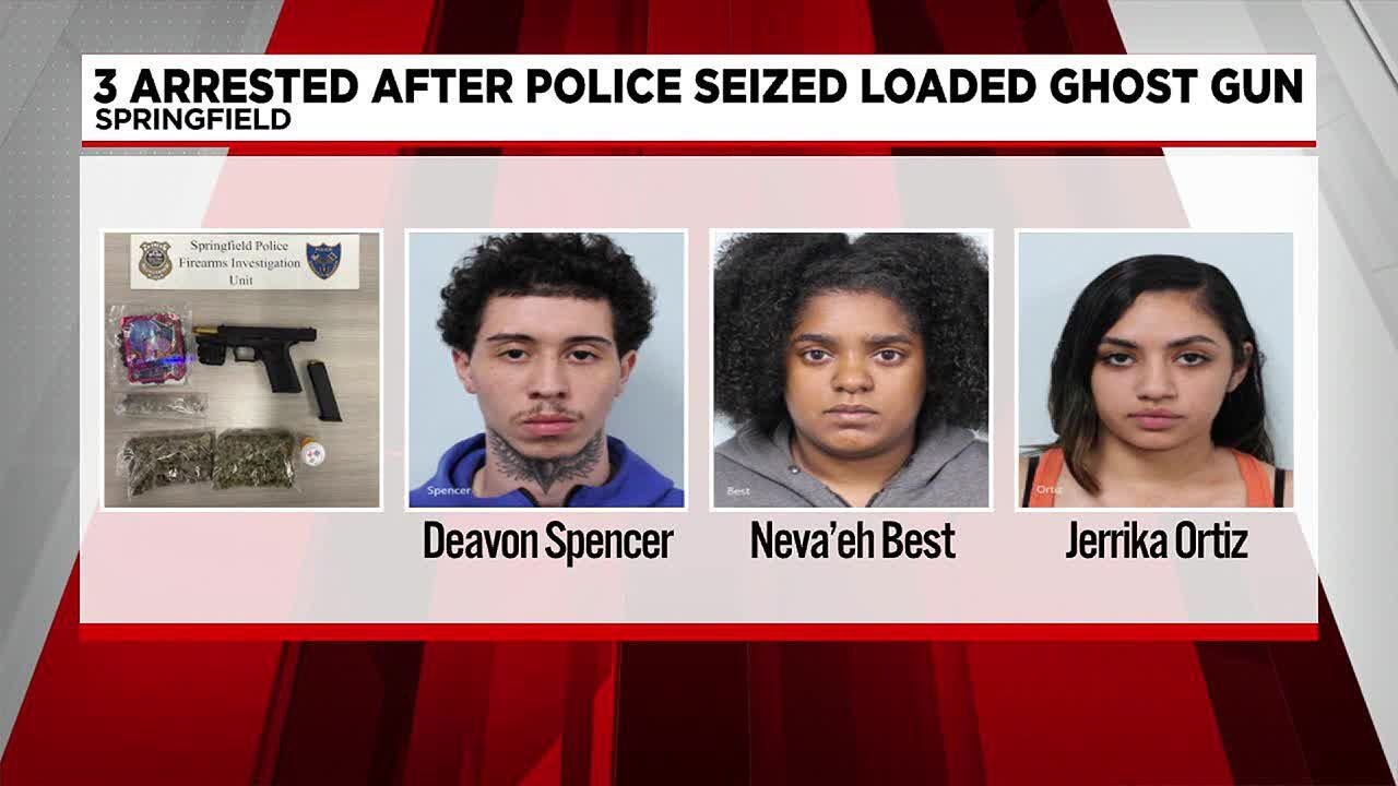 3 arrested, ghost gun seized during Springfield traffic stop - YouTube