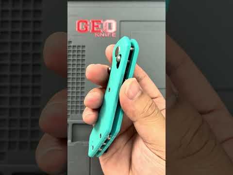 GEO KNIFE GEO2507F. G10 Handle 3.3’ Bohler M390 stonewash Blade.