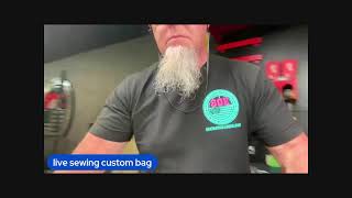 live sewing custom bag