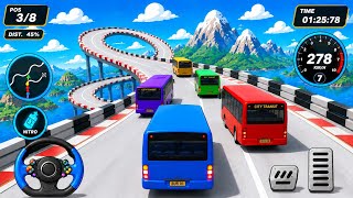 🚌💥 Impossible Bus Stunt Master! 🚀Giant Mega Ramp Sky Challenge 🎮 Android Gameplay Part 4 | Darcrays screenshot 5