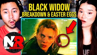 BLACK WIDOW Easter Eggs \& Breakdown Details Missed \& Ending Explained | Reaction