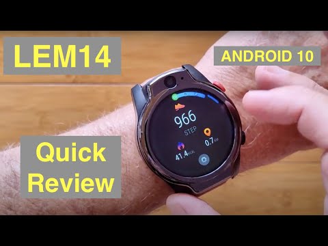 LEMFO LEM14 Android 10 MT6762 Dual Cameras 4GB/64GB 5ATM Waterproof 4G Smartwatch: Quick Overview