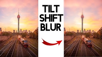 How to add and use Tilt Shift Blur in Photoshop!