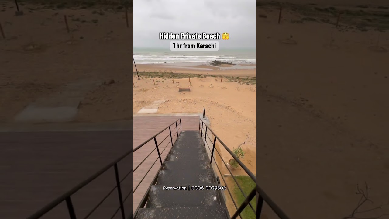 Sonmiani Beach.. Just a 1 hour drive from Karachi  🌊 Private beach, 4 Star amenities 