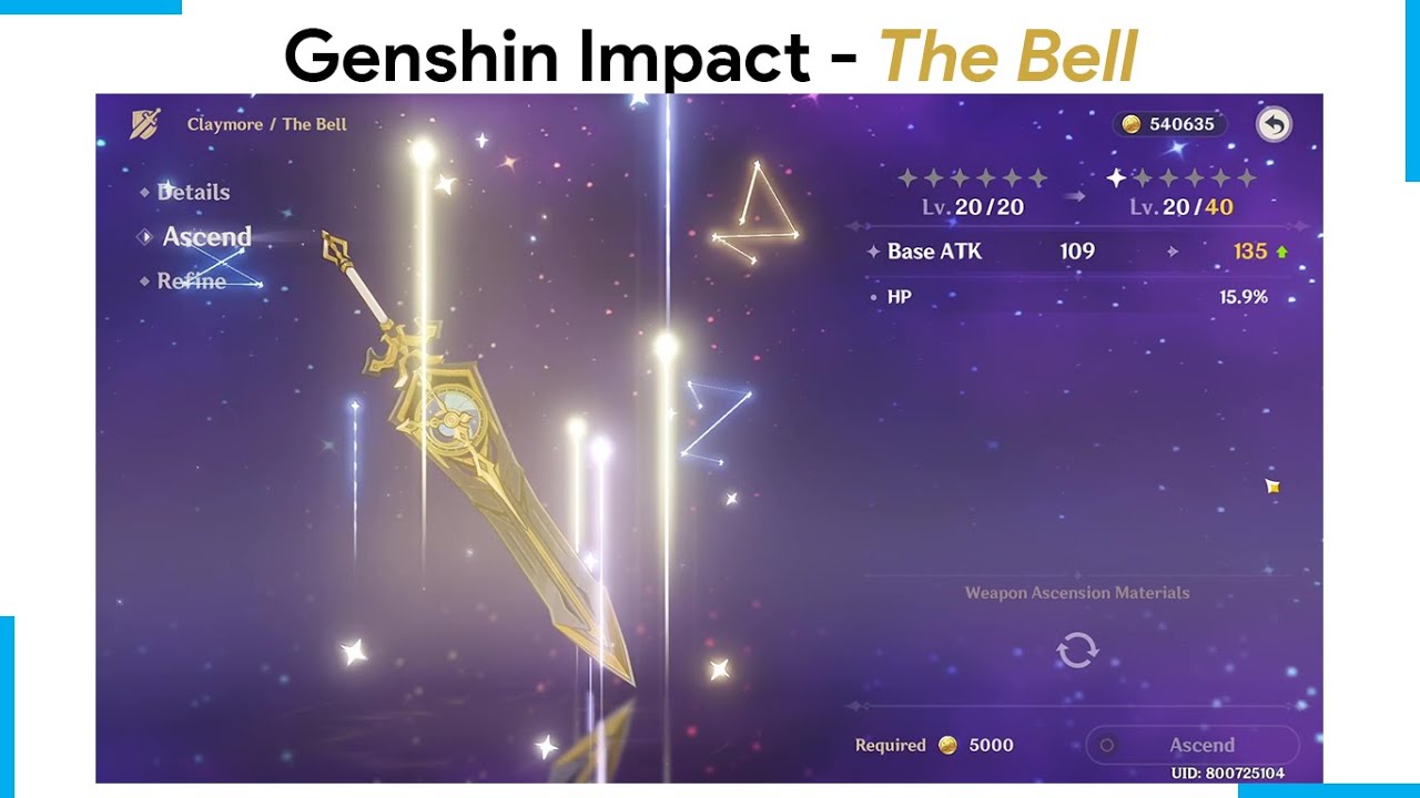 Genshin Impact First Upgrade The Bell! YouTube