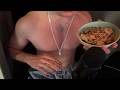 ASMR eating 2 cans of tuna 100% sensitivity mouth sounds