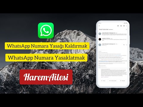 (New 2020) WhatsApp Yasak Kaldırma ve Numara Yasaklatma Formları (Yeni) #Numara #Açmak #Kapatmak