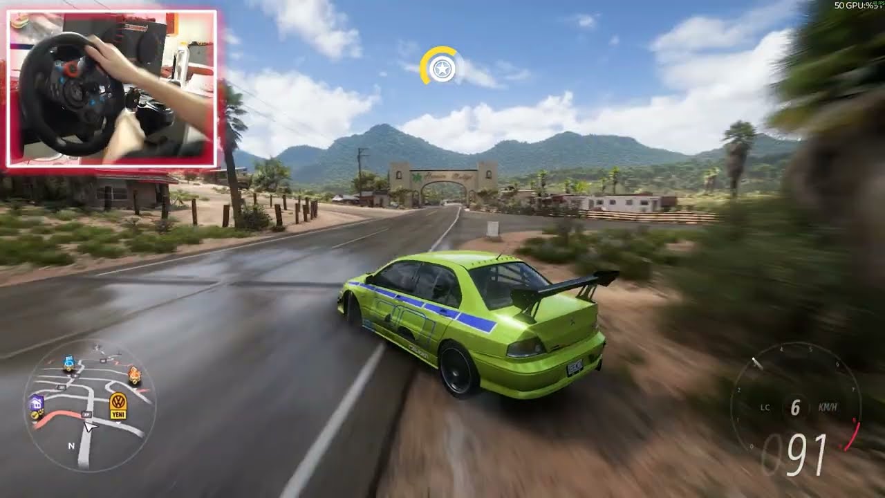 Fast And Furious Brian's Mitsubishi Lancer Evo - Forza Horizon 5 [ Logitech G29 ]