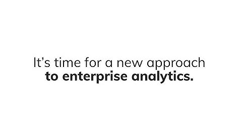 Data Analytics Platform - Acquire, enrich, analyze and act on data.  No data warehouse required.