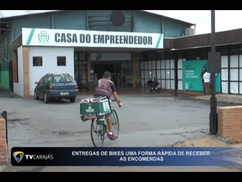 Entregas de bicicleta uma forma mais rápida de receber as encomendas