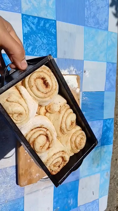 'Cinnamon Roll Toast Hack 🍞🍯 Easy & Delicious Garden Baking!#naturecooking #easyrecipe #gardenbaking
