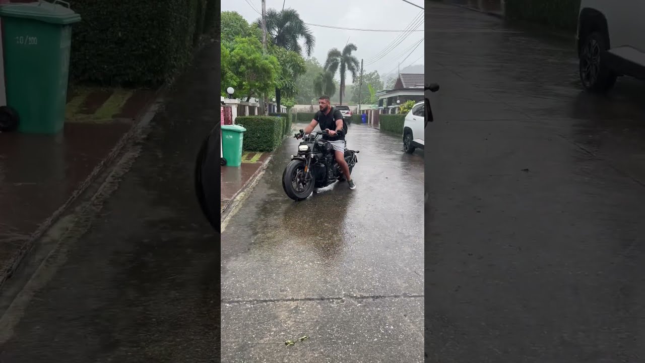 Harley Davidson Sportster S Harleydavidson Travel Rain Bikelife Thailand