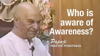 PAPAJI  Who Is Aware of This Awareness? (Deep Self Inquiry)